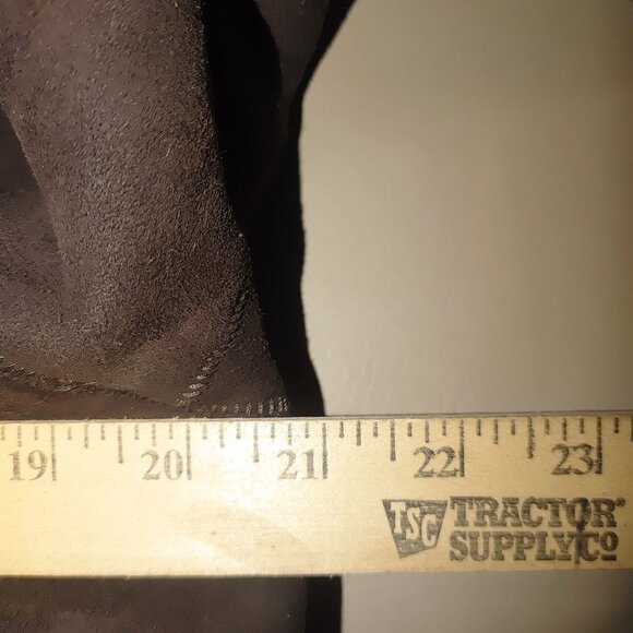 Olsen Europe Womens Lamb Fur Coat Size 10 Brown Shearling Button Closure Turkey - Picture 12 of 13